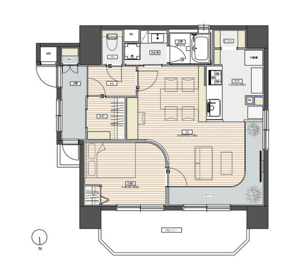 菱和パレス錦糸町 間取り図